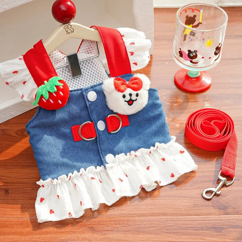 Dress-Style Harness for Dogs and Cats