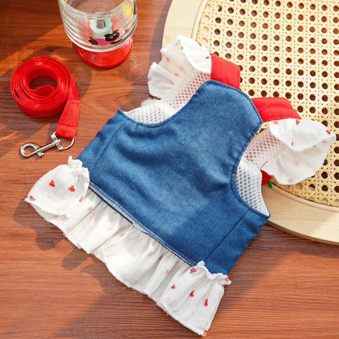 Dress-Style Harness for Dogs and Cats