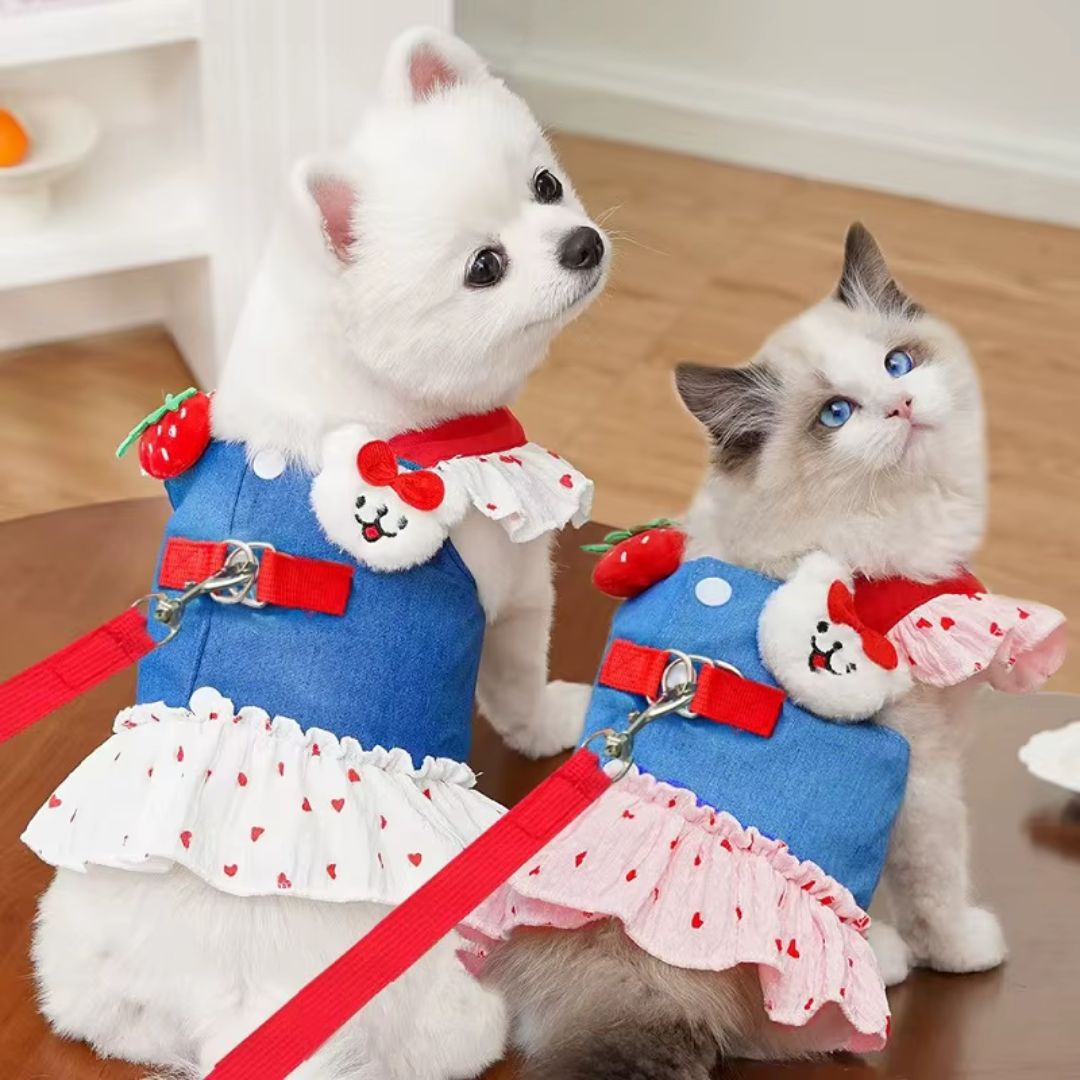 Dress-Style Harness for Dogs and Cats