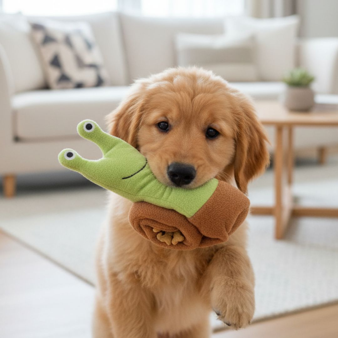 Snail Hide-and-Seek Treat Toy for Dogs