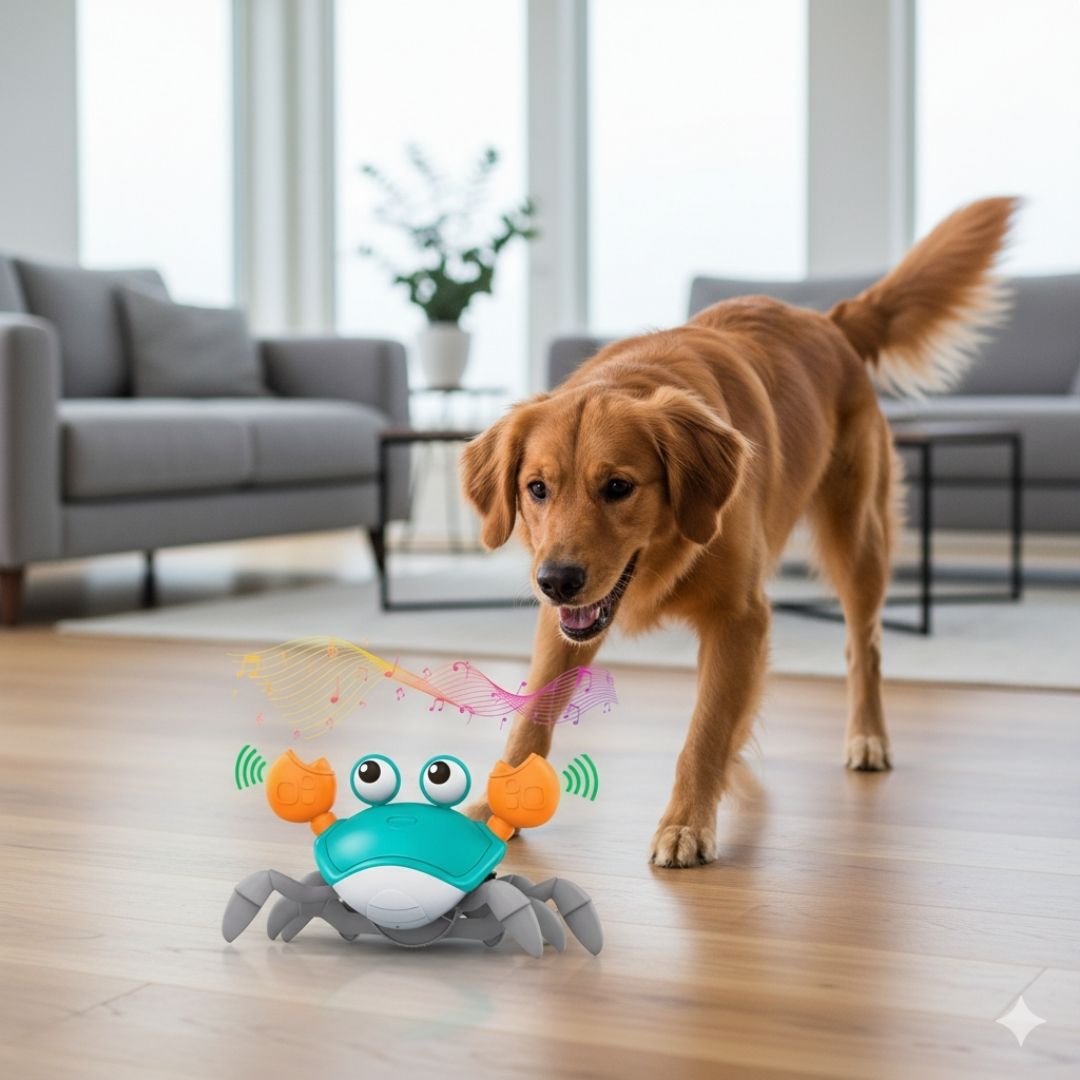 Interactive Scuttling Crab Toy for Dogs