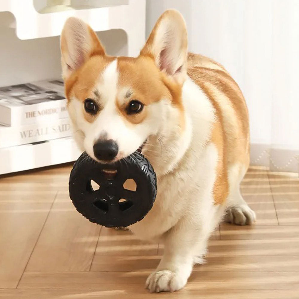 Tire-Shaped Pet Treat Dispenser