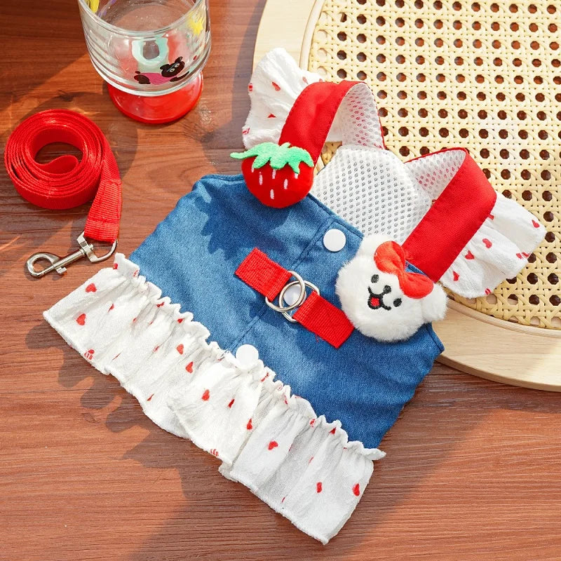 Dress-Style Harness for Dogs and Cats