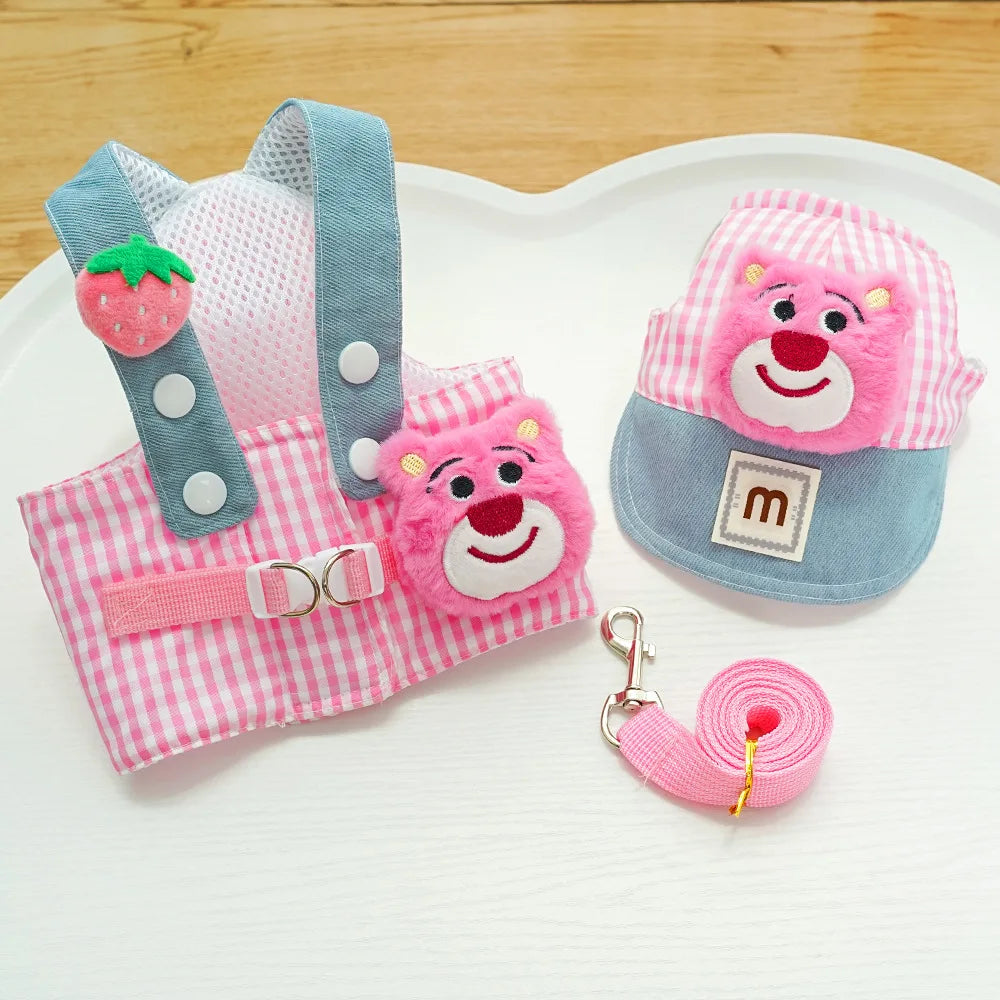 Luxury Pet Cap and Harness Set